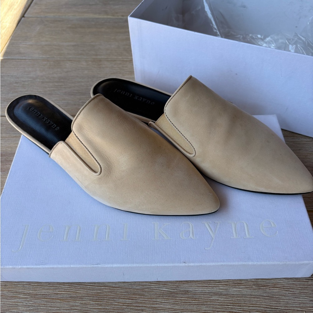 Jenni Kayne Tan Suede Mules (NWT)